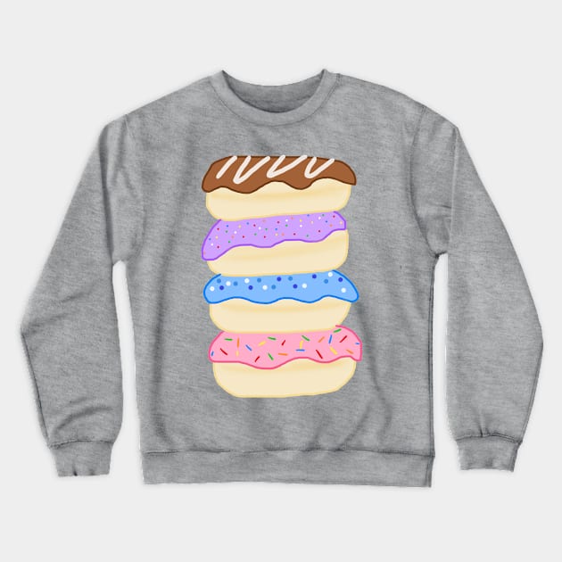 Donut Stack Crewneck Sweatshirt by SolarCrush